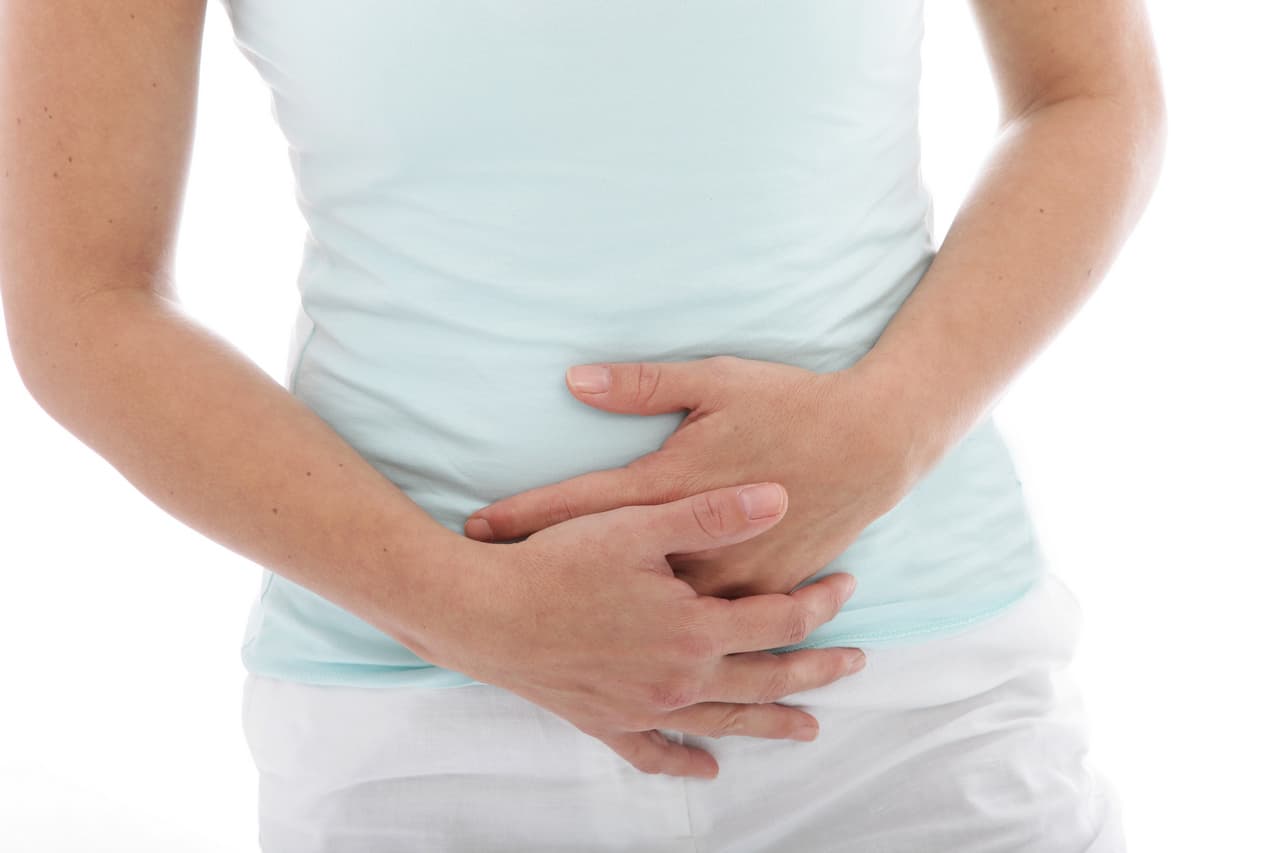 Woman With Stomach Pain