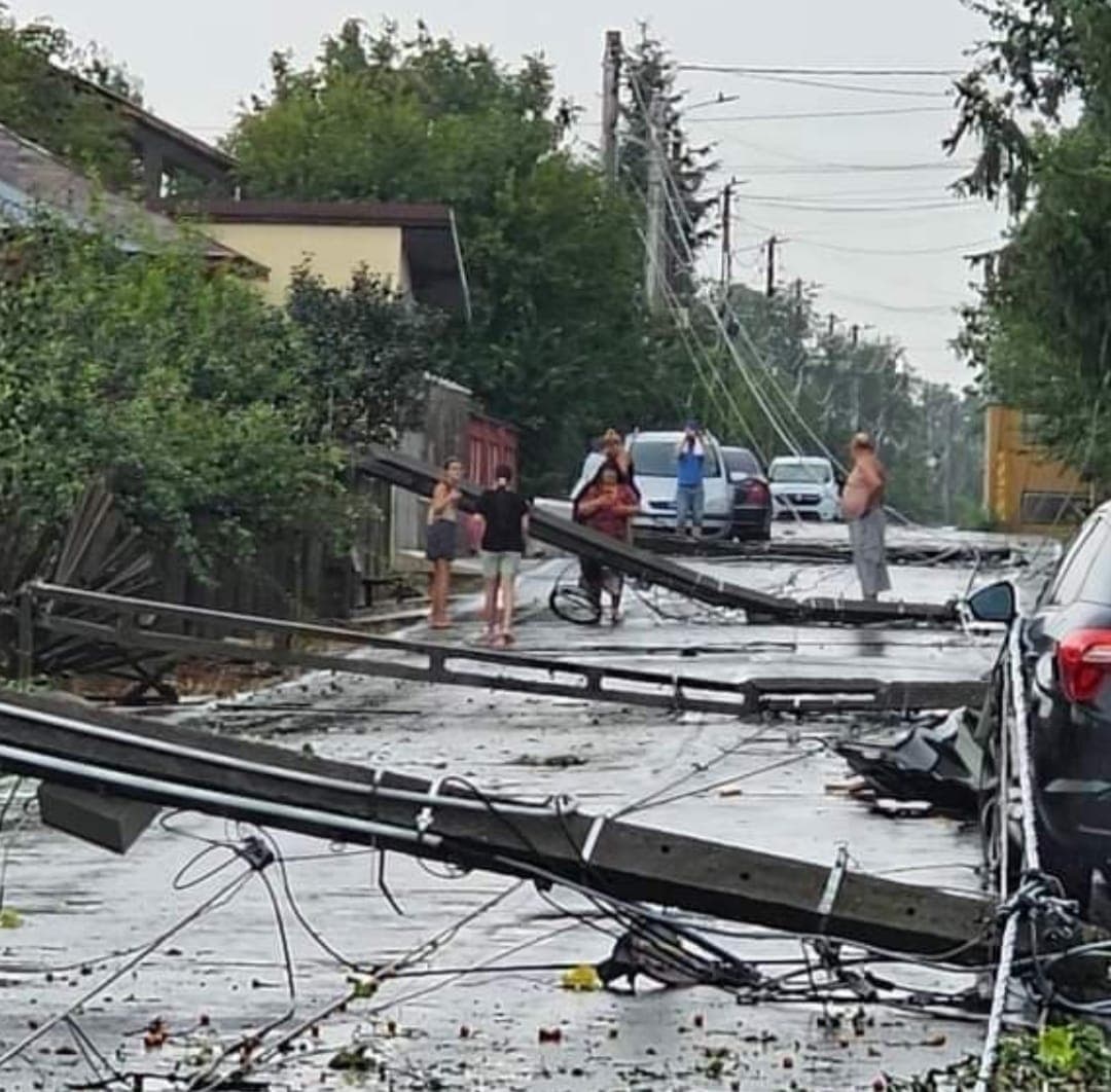 Furtună puternică la Giurgiu.