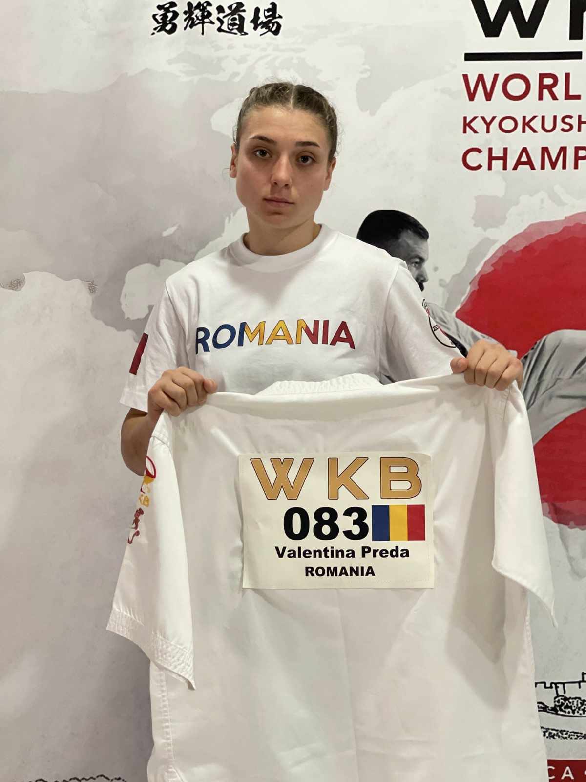 Mândria localității Vidra. Sportiva Valentina Preda, locul 8 la Campionatul Mondial de Karate din Spania