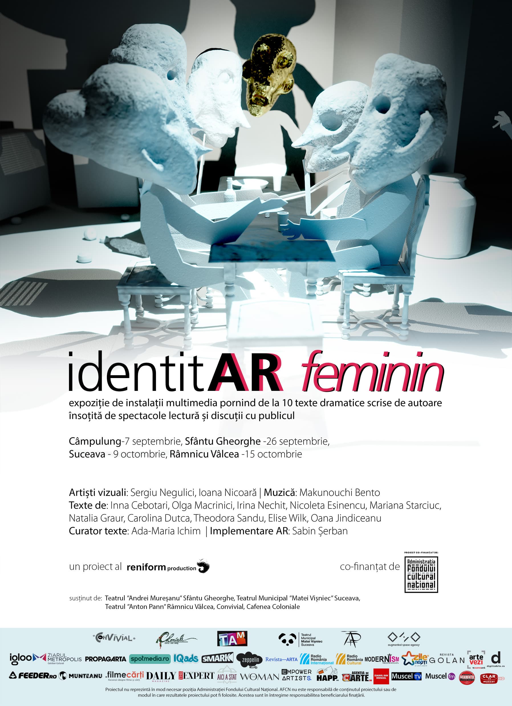 IdentitAR Feminin. O colecție de personaje feminine se arată într-o expoziție prin realitatea augmentată