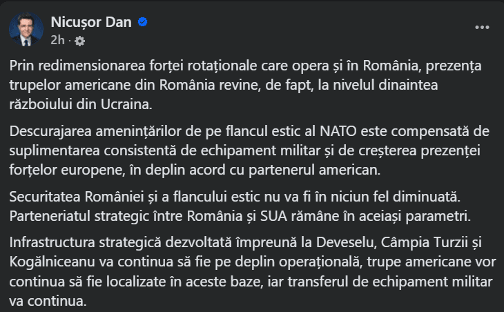 Declaratia presedintelui Nicusor Dan