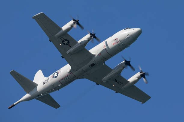 American anti-submarine aircraft flying
