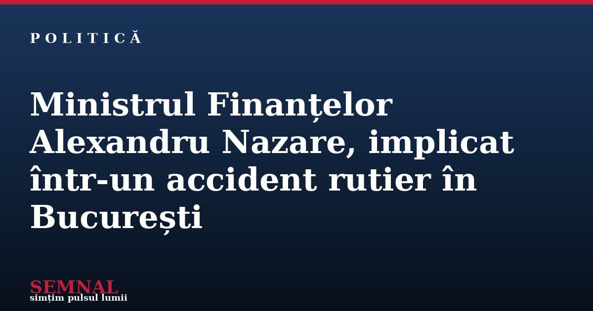 Nazare Ministrul Finantelor