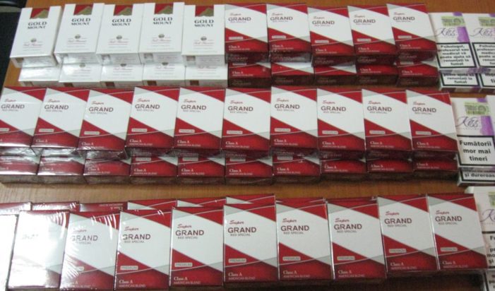 Buzau: Politist prins cu tigari de contrabanda