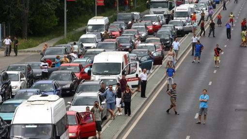 Prahova – Trafic ingreunat pe DN 1, la Puchenii Mari, din cauza unui accident